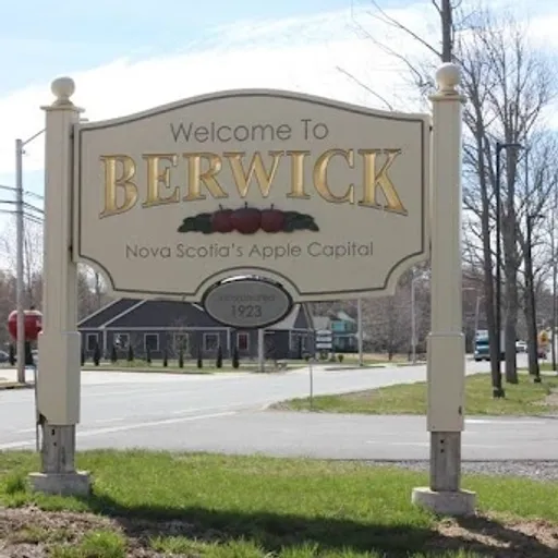 Berwick, Nova Scotia welcome sign