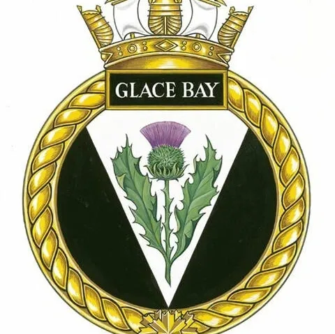 Glace Bay naval badge featuring a thistle